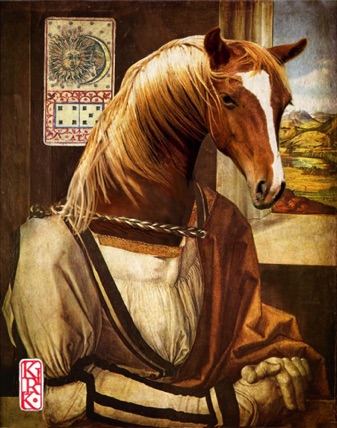 Handsome Steed
digital collage print